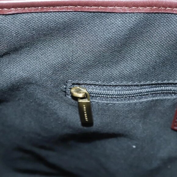 BURBERRY Nova Check Hand Bag PVC Beige Auth 121465 - Picture 11 of 16